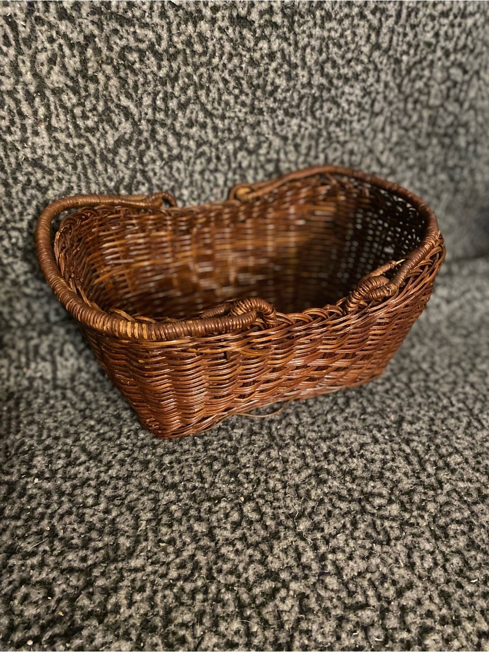 Woven Brown Rattan Storage Basket - Home Accents